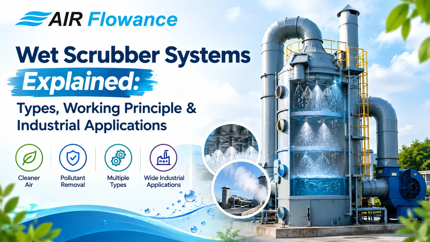 Read more about the article Wet Scrubber Systems Explained: Types, Working Principle & Industrial Applications